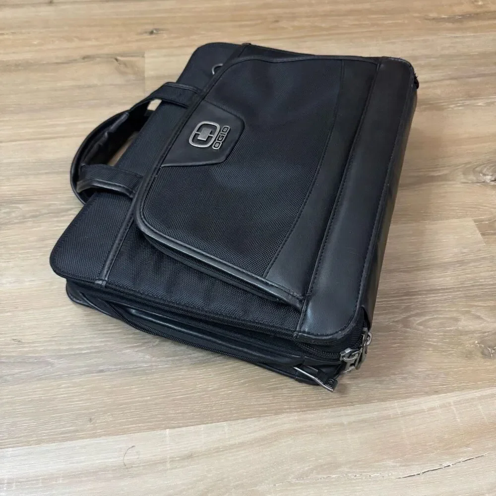 Ogio Top Handle Briefcase Storage Bag Black Buisness Portfolio Laptop Travel